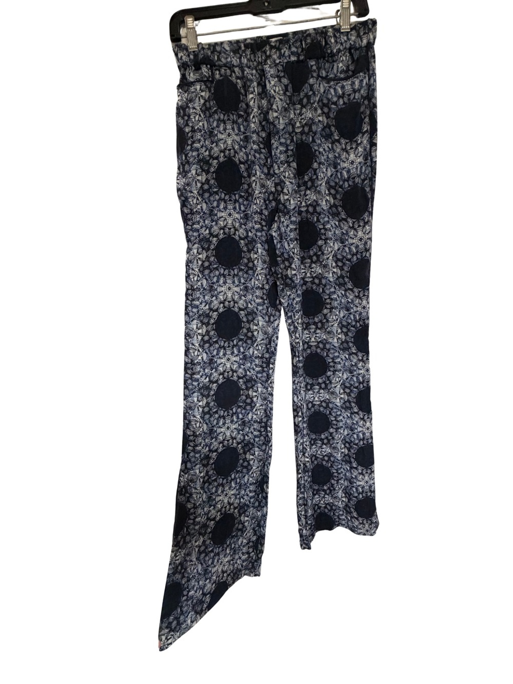 Piamita Brigitte Silk Polka Dot Wide Leg Pants M Boho Resort Coastal Grandma